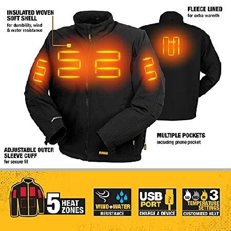 【並行輸入品】 DEWALT DCHJ060 ヒートソフトシェルワークジャケット (バッテリーは含まれません) XL DCHJ060ABB-Xl 1