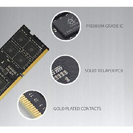 【並行輸入品】 Adamanta 32GB（2x16GB）ラップトップメモリ??アップグレードDDR4 2666Mhz PC4-21300 SODIMM 2Rx8 CL19 1.2vノートブックRAM DRAM