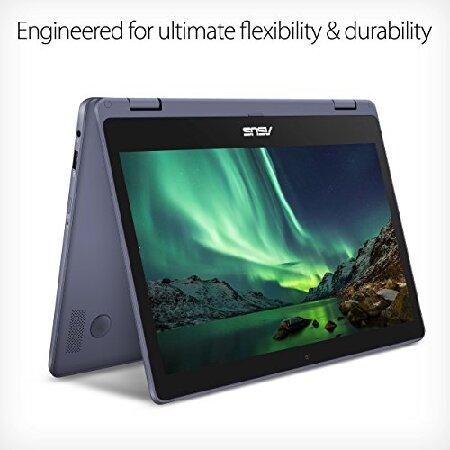【並行輸入品】 ASUS VivoBook Flip Thin and Light 2-in-1 Laptop - 11.6\" HD Touchscreen, Intel Dual-Core Celeron N3350 Processor, 4GB RAM, 64GB eMMC"_3