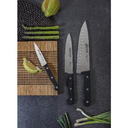 Arcos Series Universal-Kitchen Set 3 Pieces (3 Chef Knife) -Blade Nitrum Stainless Steel-Handle Polyoxymethylene (POM) Black Colour, ands (並行輸入品)｜olg｜02