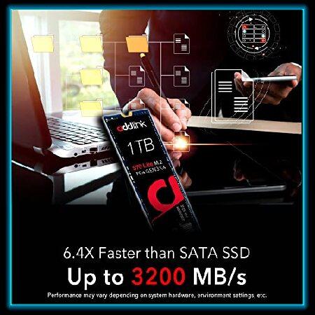 【並行輸入品】 Addlink S70 Lite 1TB Ultra Durability Gaming SSD Maximum Speed 3200 MB/s Internal Solid State Hard Drive - M.2 2280 PCIe 3.0 NVMe Gen3Xの画像