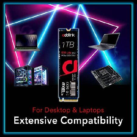 【並行輸入品】 Addlink S70 Lite 1TB Ultra Durability Gaming SSD Maximum Speed 3200 MB/s Internal Solid State Hard Drive - M.2 2280 PCIe 3.0 NVMe Gen3Xの画像