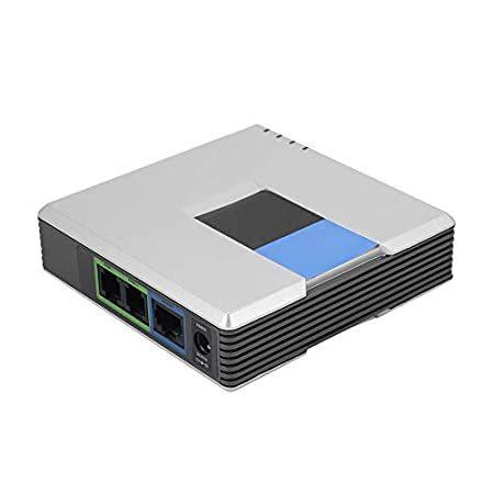 【並行輸入品】 VOIPゲートウェイ2ポートLinksys PAP2T用ネットワークケーブル付きSIP V2プロトコルインターネット電話アダプタ（us plug）