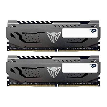 【並行輸入品】 Patriot Viper Steel DDR4 3200MHz PC4-25600 16GB (8GB x 2枚) アルミニウム製ヒートシンク デスクトップ用メモリ PVS416G320C6K_1