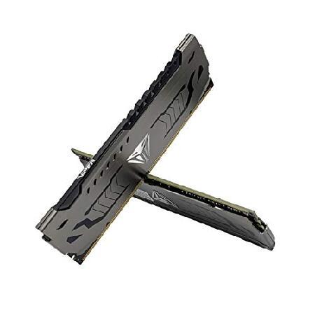 【並行輸入品】 Patriot Viper Steel DDR4 3200MHz PC4-25600 16GB (8GB x 2枚) アルミニウム製ヒートシンク デスクトップ用メモリ PVS416G320C6K_4