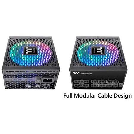 【並行輸入品】 Thermaltake Toughpower iRGB Plus 750W 80+ Gold SLI/Crossfire Ready RGB LED ATX12V V2.4/ EPS V2.92 10 Year   Fully Modular Digitalの画像