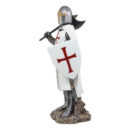 並行輸入品】 Ebros ホワイトマントケープ中世の十字軍 バルディッシュ