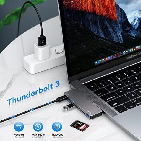 USB C ハブ 7-in-1 USB Type C ハブ ウルトラスリム USB C MacBook MacBook Pro/Air/ChromeBook/Surface GO/Pro7等対応 ドッキングステーション 4K (並行輸入品)｜olg｜06