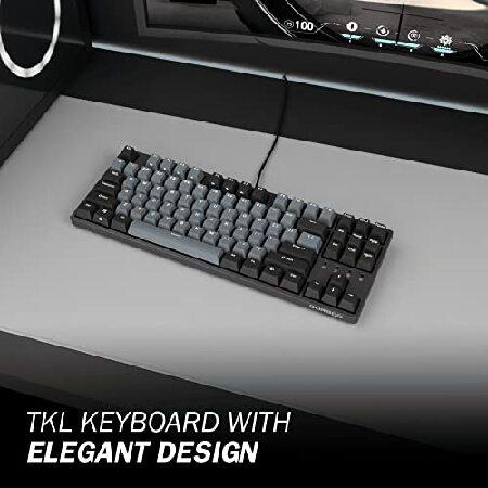 【並行輸入品】 Durgod Taurus K320 TKL メカニカルゲーミングキーボード - 87キー - ダブルショットPBT - NKRO - USB Type C (Cherry Speed Silver