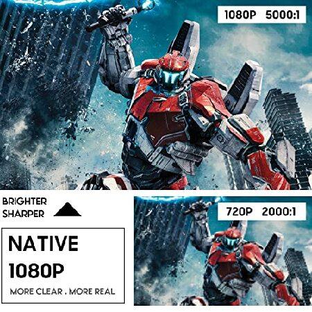 並行輸入品】 JIMTAB M18 Native 1080P LEDビデオプロジェクター