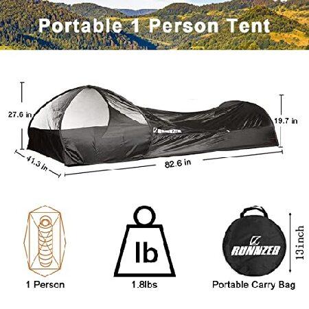 RUNNZER Pop-Up Single Mosquito Tent, Net for Sleeping