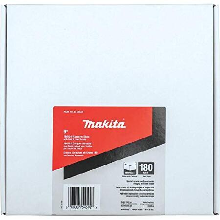 直販卸し売り Makita B-68563 9 Round Abrasive Disc， Hook ＆ Loop， 180 Grit， 25/pk