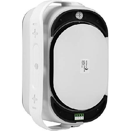 【並行輸入品】 Dayton Audio IO65XTW 6-1/2\" IP66 70/100V 8 Ohm Indoor/Outdoor 2-Way Speaker Pair w/Radiator Whiteの画像
