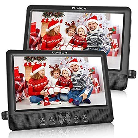 10.5　Dual　DVD　Portable　Car　Mountin（並行輸入品）　Player　Headrest　Players　for　Video　with