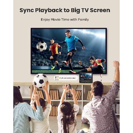 【並行輸入品】 FANGOR 7.5’’ Dual Car DVD Player, Portable DVD Player for Car with 5 Hours Rechargeable Battery, Last Memory, AV Out＆in, Supportedの画像