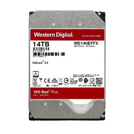 Western Digital 14TB WD Red Plus NAS Internal Hard Drive HDD - 5400 RPM, SATA 6 Gb/s, CMR, 512 MB Cache, 3.5" - WD140EFFX(並行輸入品)｜olg｜03