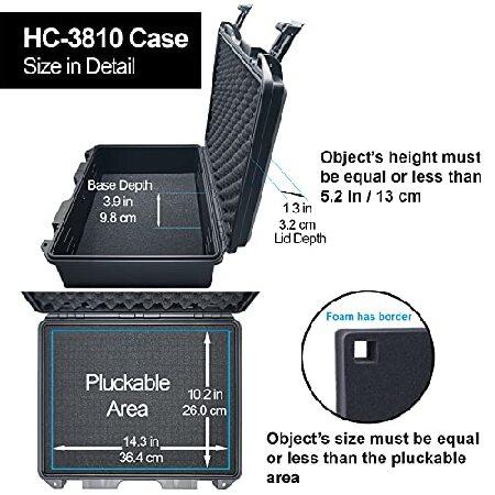 Lykus HC-3810 防水ケース 内寸:38x28x13.5cm Amazon | Lykus HC-3810 防水ケース 格子状カットスポンジが内蔵