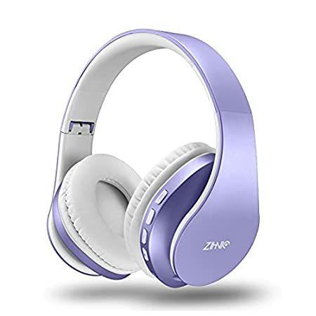 Bluetooth Headphones Over-Ear， Zihnic Foldable Wireless and Wired Stereo He（並行輸入品）