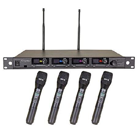 Kingdom SYSV52 1000 Channel UHF 4 Handheld V5 Wireless Microphone System with Individual Volume Control and is Designed for Operation With(並行輸入品)｜olg｜04