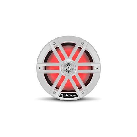 【並行輸入品】 Rockford Fosgate M1-8 Color Optix 8  2-Way Coaxial Multicolor LED Lighted Marine Speakers - White (Pair)の画像