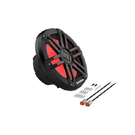 【並行輸入品】 Rockford Fosgate M1D2-12B カラーOptix 12インチ DVC 2オーム マルチカラーLEDライト マリンサブウーファー - ブラックの画像