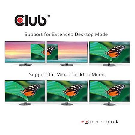 【並行輸入品】 Club3D USB Typ C 3.2 Gen 1 Multi Stream Transport MSTハブ DisplayPort 1.4 トリプル モニタ Triple Monitor（CSV-1550）_5