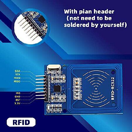 DaFuRui RC522 RFID RF ICカードセンサーモジュール 5個パック S50ホワイトカードとキーリング付き Arduino対応｜olg｜05