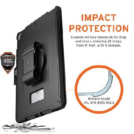【並行輸入品】 URBAN ARMOR GEAR UAG iPad 10.2用ケース ブラック 第9世代 2021年 ＆ 第8世代 2020年 ハンドストラップ付き 薄型 スリム 耐久性 保護カバー_1