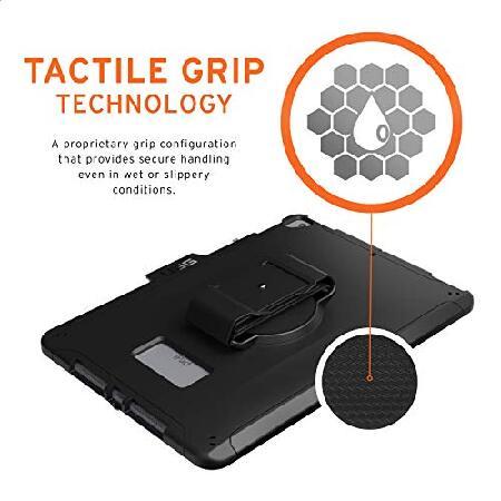 【並行輸入品】 URBAN ARMOR GEAR UAG iPad 10.2用ケース ブラック 第9世代 2021年 ＆ 第8世代 2020年 ハンドストラップ付き 薄型 スリム 耐久性 保護カバー_2