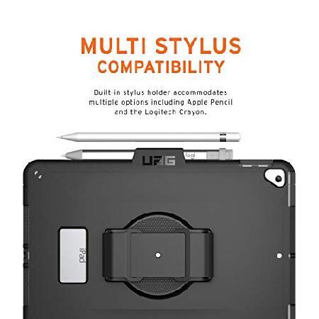 【並行輸入品】 URBAN ARMOR GEAR UAG iPad 10.2用ケース ブラック 第9世代 2021年 ＆ 第8世代 2020年 ハンドストラップ付き 薄型 スリム 耐久性 保護カバー_3