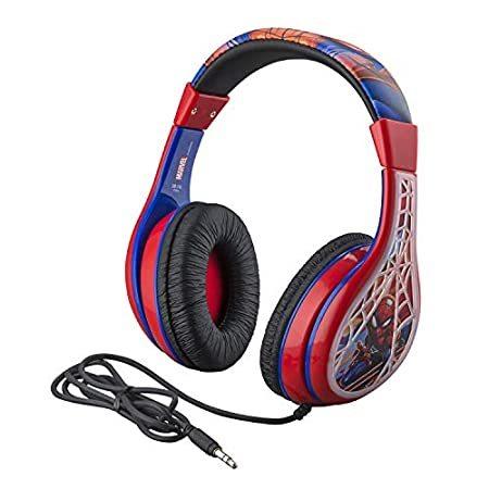 【並行輸入品】 Spiderman お子さん用上端電話機 調節する能力のあるな上端ダンス楽隊 ステレオサウンド 3.5粍手玉 有線上端電話機 お子さん用 絡み押しとどめる 音の大きさ調節する 折