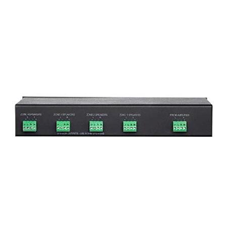 【並行輸入品】 Monoprice SSVC-4.1 シングル入力 4チャンネル スピーカーセレクター ボリュームコントロール付き インピーダンス保護 個ゾーン ON/OFFボタン_3