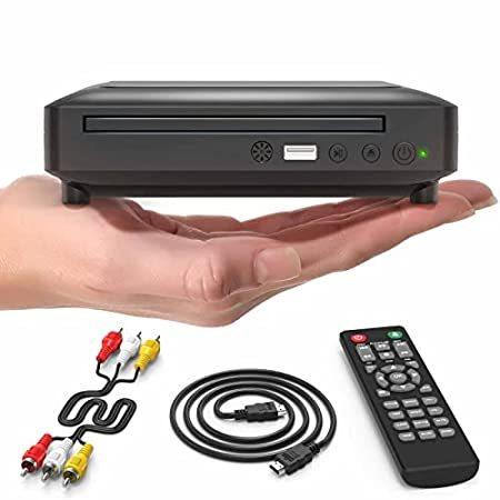 ミニDVDプレーヤー 全地域 DVD CD ディスクプレーヤー HDMI AV出力搭載テレビ用 HDMI AVケーブル付き HD 1080P対応 PA（並行輸入品）