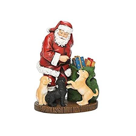 愛用 Joseph's Roman Studio 樹脂【並行輸入品】 クリスマスコレクション Studio Joseph's 高さ7インチ サンタと休憩の子犬のフィギュア オブジェ、置き物 愛用 Joseph's Roman Studio 樹脂【並行輸入品】 クリスマスコレクション Studio Joseph's 高さ7インチ サンタと休憩の子犬のフィギュア オブジェ、置き物
