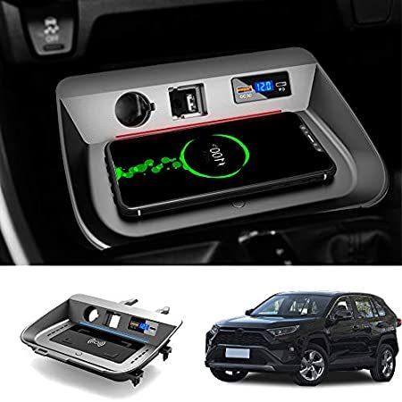 BeHave Car Wireless Charger Mount fit for Toyota RAV4 2019 2020,QC 3.0 Cust（並行輸入品）