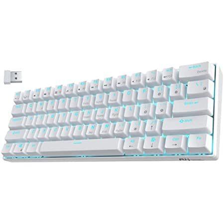 RK ROYAL KLUDGE RK61 Wireless 60% Triple Mode Mechanical Keyboard， 61 Keys （並行輸入品）