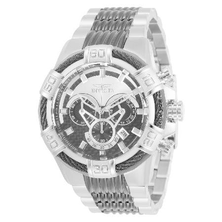 【有名人芸能人】 and Black Chronograph Bolt Men's 29569 Invicta Silver Watch【並行輸入品】 Dial 腕時計