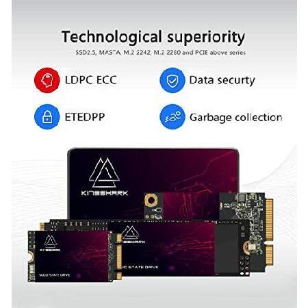 【並行輸入品】 Kingshark M.2 2242 SSD 256GB Ngff 内蔵ソリッドステートドライブ 高性能ハードドライブ デスクトップノートパソコン用 SATA III 6Gb/s SSD付き_3