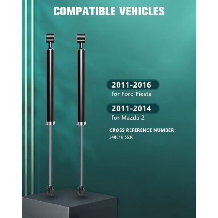 自動車 【並行輸入品】 Auto Shocks 348018 AUTOMUTO アブソーバーキット 2x リアショックアブソーバー 2011-2016 フォード フィエスタ、2011-2014 マツダ 2に適合