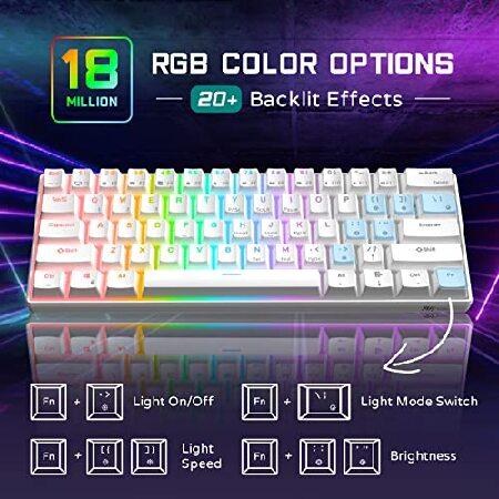 並行輸入品】 RK ROYAL KLUDGE RK61 有線 60% メカニカル ゲーミング 