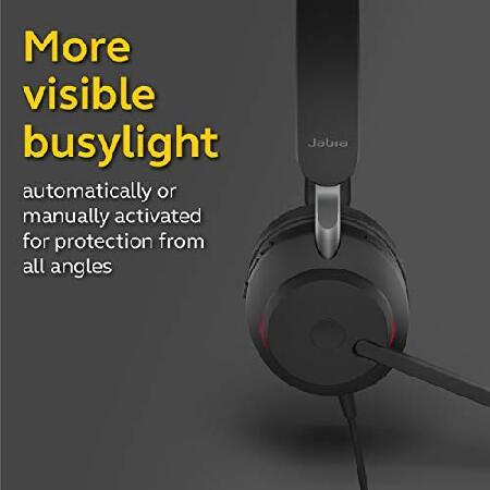並行輸入品】 Jabra Evolve2 40 MS 有線ヘッドフォン、USB-A、モノ
