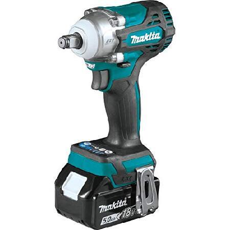 Makita XWT14T 18V LXT〓 Lithium-Ion Brushless Cordless 4-Speed 2" Sq. Drive Impact Wrench Kit w  Friction Ring Anvil (5.0Ah)(並行輸入品)