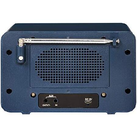 Crosley CR3036D-NV Tribute Vintage AM/FM Bluetooth Radio, Navy(並行輸入品)｜olg｜04