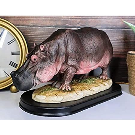21新作モデル カバ像 アフリカ川 サハラ Sub Ebros ブラックギャラリーベース フィギュア 並行輸入品 動物の剥製 リアルなカバ 長さ11 25インチ オブジェ 置き物 Andreiniricambi It