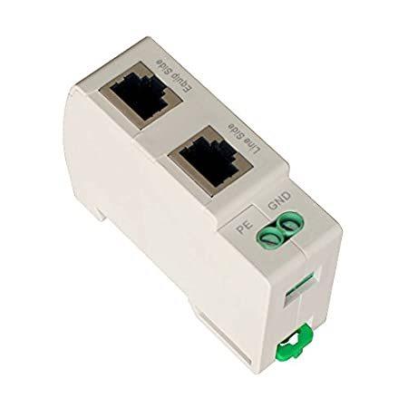 WatchfulEyE WTH-SG/RJ45-K DIN-Rail Mounted Gigabit Ethernet PoE Surge Prote（並行輸入品） : WatchfulEyE WTH-SG&frasl;RJ45-KE Outdoor Water-Proof Gigabit
