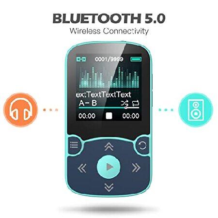 32GB MP3 Player with Clip, AGPTEK Bluetooth 5.0 Lossless Sound with FM Radio, Voice Recorder for Sport Running, Supports up to 128GB TF Ca(並行輸入品)｜olg｜03