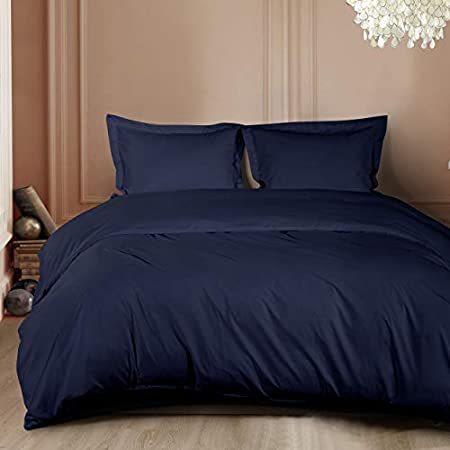 FLXXIE マイクロファイバーキングサイズ掛け布団カバー3点セット ウルトラソフト 無地掛け布団カバーセット ジッパー開閉付き (掛け布団カバー1枚(並行輸入品)