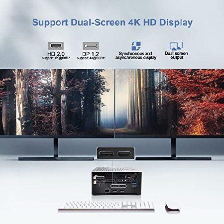 [即日発送] Mini Desktop PC 8950HK i9 Mini PC Windows 11 Dual LAN 16GB RAM 512GB NVME SSD， 4K HD， Gigabit Ethernet， HD， DP， TPC， Dual-Band Wi-Fi，BT 4.2， Auto Powe 【XUR2064604650】(74152円)