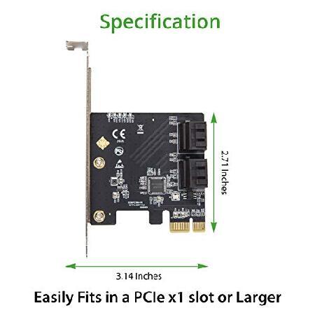 CREST 4ポート SATA III PCI-e 3.0 x1 拡張カード 非RAID ロープロファイルブラケット付き ASMedia 1064 【コンピューターゲーム】 SI-PEX40156(並行輸入品)