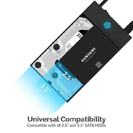 並行輸入品】 SABRENT HDD・SSD外付けケース 3.5、2.5インチSSD用/ HDD